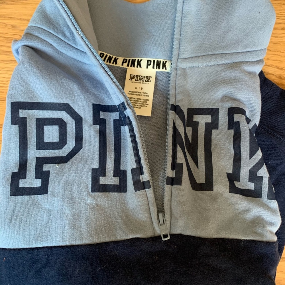 PINK quarter zip size small
